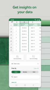 اسکرین شات برنامه Microsoft Excel: Spreadsheets 3