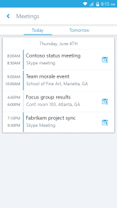 اسکرین شات 3 برنامه Skype for Business for Android