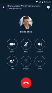 اسکرین شات 1 برنامه Skype for Business for Android