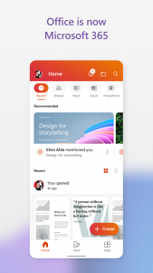 اسکرین شات برنامه آفیس ( Microsoft Office: Word, Excel, PowerPoint & More) 1