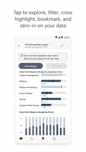 اسکرین شات برنامه Microsoft Power BI 3