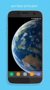 اسکرین شات برنامه Rotating Earth Wallpaper HD 2