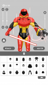 اسکرین شات برنامه armor maker： Avatar maker 1