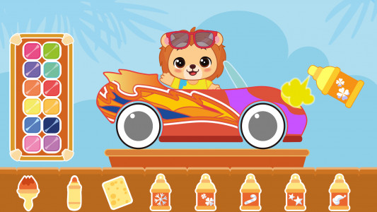 اسکرین شات بازی Kid Car Games for toddlers fun 1