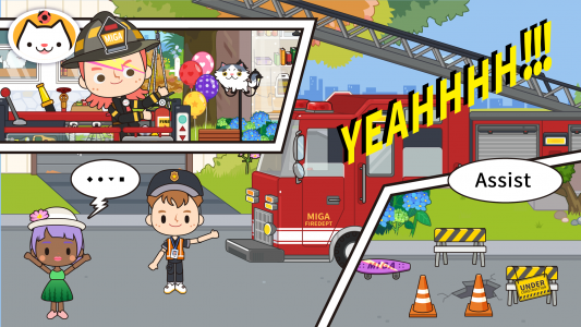 اسکرین شات برنامه Miga Town: My Fire Station 2