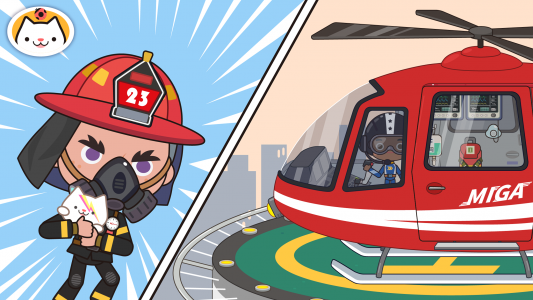 اسکرین شات برنامه Miga Town: My Fire Station 5