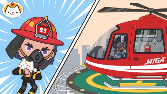 اسکرین شات 5 برنامه Miga Town: My Fire Station