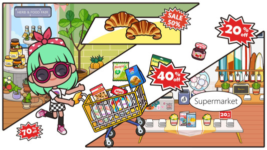 اسکرین شات 2 برنامه Miga Town: My Store