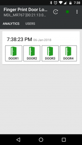اسکرین شات 1 برنامه Finger Print Door Lock