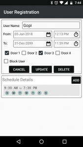 اسکرین شات 4 برنامه Finger Print Door Lock