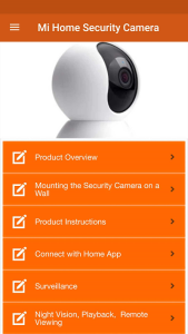 اسکرین شات 1 برنامه Mi Home Security Camera Guide
