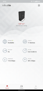 اسکرین شات برنامه MikroTik Home 1