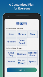 اسکرین شات برنامه Transition by Military.com 1