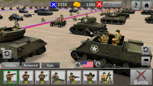 اسکرین شات بازی WW2 Battle Simulator 4