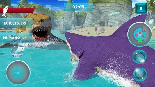 اسکرین شات بازی Shark Attack Sim: Hunting Game 3