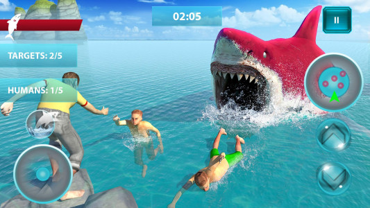 اسکرین شات بازی Shark Attack Sim: Hunting Game 1