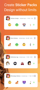 اسکرین شات برنامه Emoji Maker - Make Stickers 3
