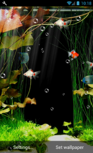اسکرین شات برنامه Aquarium Live Wallpaper Free 1
