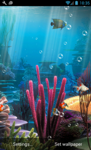 اسکرین شات برنامه Aquarium Live Wallpaper Free 6