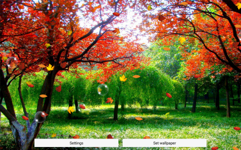 اسکرین شات برنامه Autumn Live Wallpaper Free 7