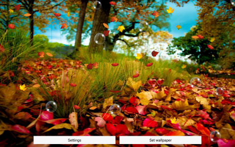 اسکرین شات برنامه Autumn Live Wallpaper Free 8