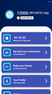 اسکرین شات برنامه Mine Tron - Cloud Mining App 1