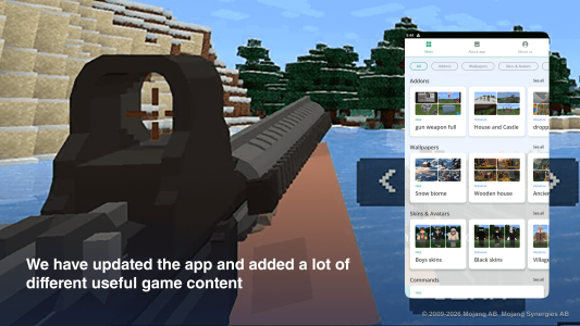 اسکرین شات 1 برنامه Guns mods for minecraft