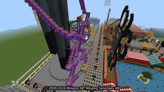 اسکرین شات برنامه Roller coaster for minecraft 2