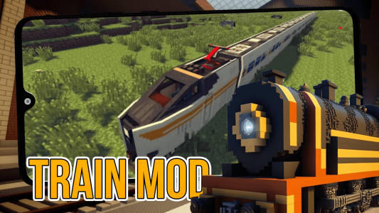 اسکرین شات 1 برنامه Train mod for Minecraft PE