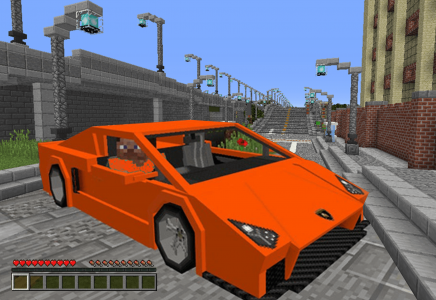 اسکرین شات 1 برنامه Cars for Minecraft Mod