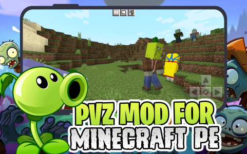 اسکرین شات برنامه PVZ Mod Minecraft 1