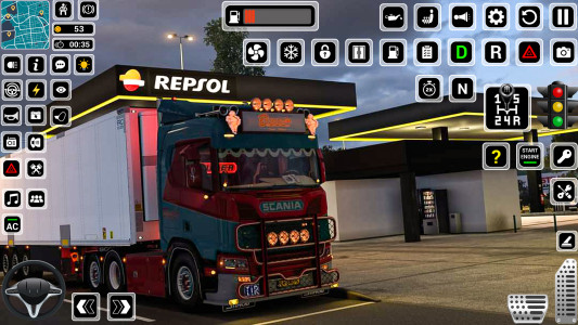 اسکرین شات بازی Euro Truck Driving Games 3D 2
