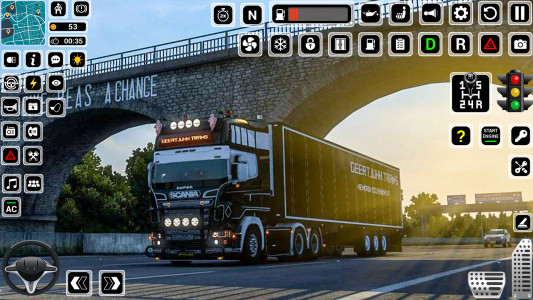 اسکرین شات بازی Euro Truck Driving Games 3D 3