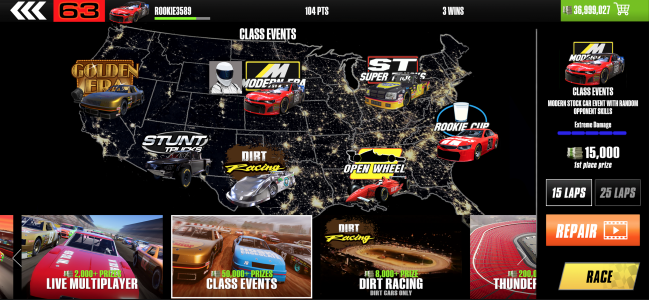 اسکرین شات بازی Stock Car Racing 7