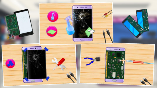 اسکرین شات بازی Mobile Phone Repair Shop Game 2