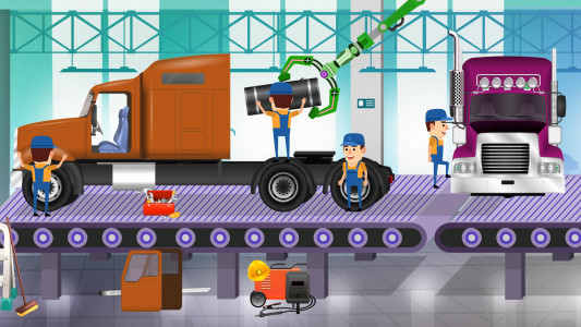 اسکرین شات بازی Truck Maker Factory Car Build 2