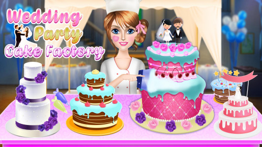 اسکرین شات بازی Wed Party Cake Factory Game 1