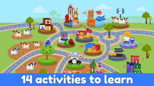 اسکرین شات بازی Car City: Kindergarden Toddler Learning Games 2