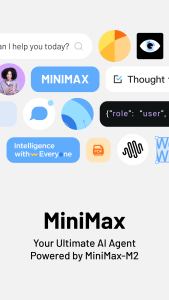 اسکرین شات 1 برنامه MiniMax - Your AI Agent