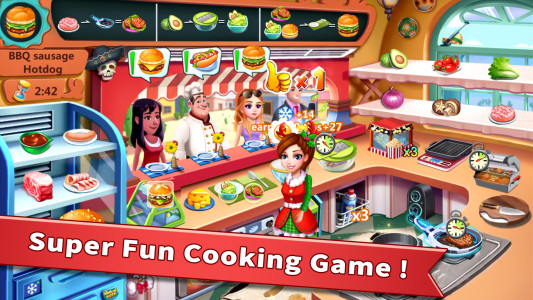 اسکرین شات 1 بازی Rising Super Chef - Cook Fast