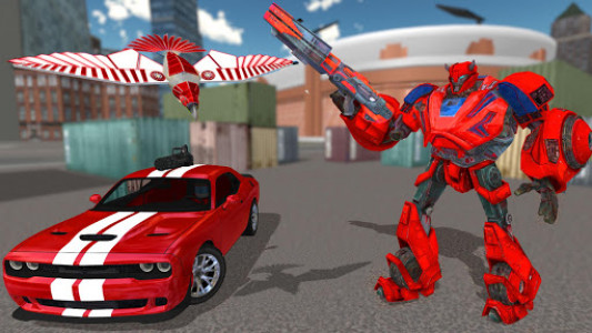اسکرین شات بازی Flying Robot Eagle - Muscle Car Robot Transform 7