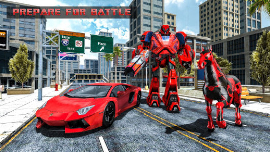 اسکرین شات بازی Robot Car Transformation – Wild Horse Robot Games 2
