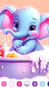 اسکرین شات 1 بازی Cute Color - Color by Number