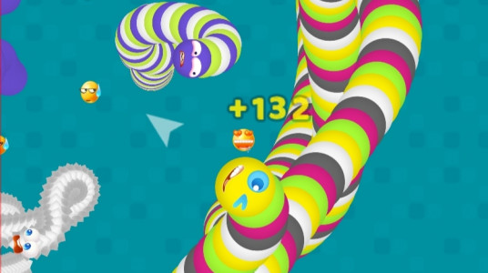 اسکرین شات بازی Worms Dash.io - snake game 4