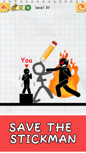اسکرین شات 2 بازی Draw 2 Save: Stickman Puzzle