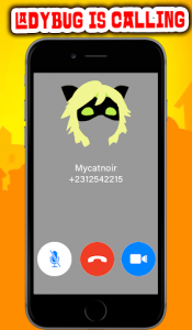 اسکرین شات برنامه Ladybug Fake Call & Chat Simulation 2