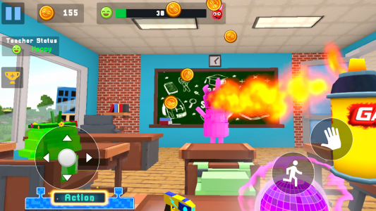 اسکرین شات 2 بازی School Chaos: Craft and Prank
