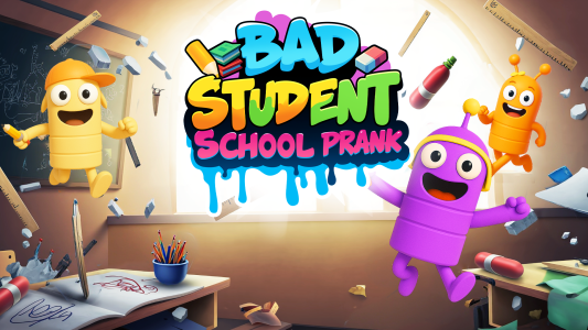 اسکرین شات 1 بازی Bad Student: School Prank