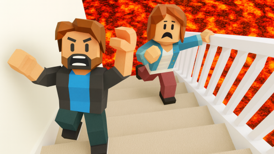 اسکرین شات 2 بازی Obby Lava Mod: Parkour Race