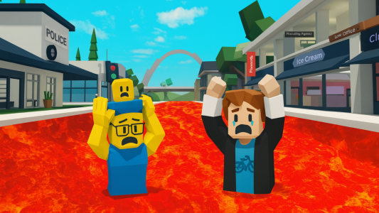 اسکرین شات 4 بازی Obby Lava Mod: Parkour Race